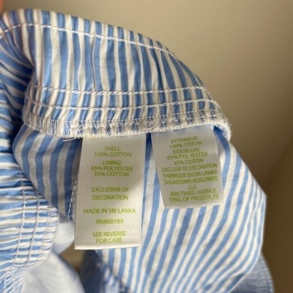 Lilly Pulitzer 5" Katia Embroidered Short In Blue Peri Swizzle Stripe Size XS - Picture 7 of 8